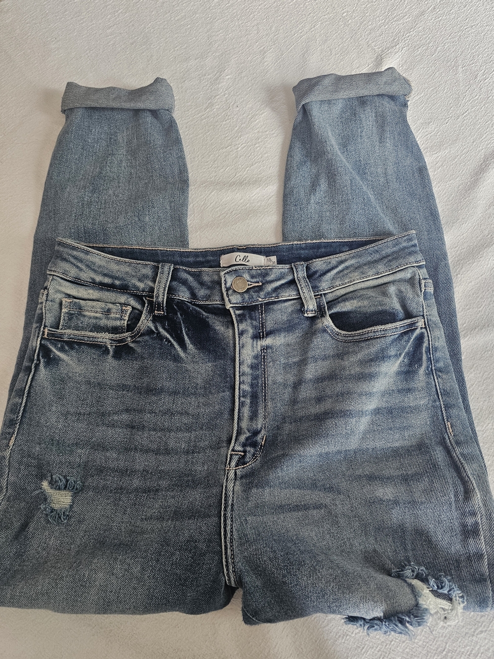 Cello Distressed High-Rise Skinny Jeans Size 13/31 W